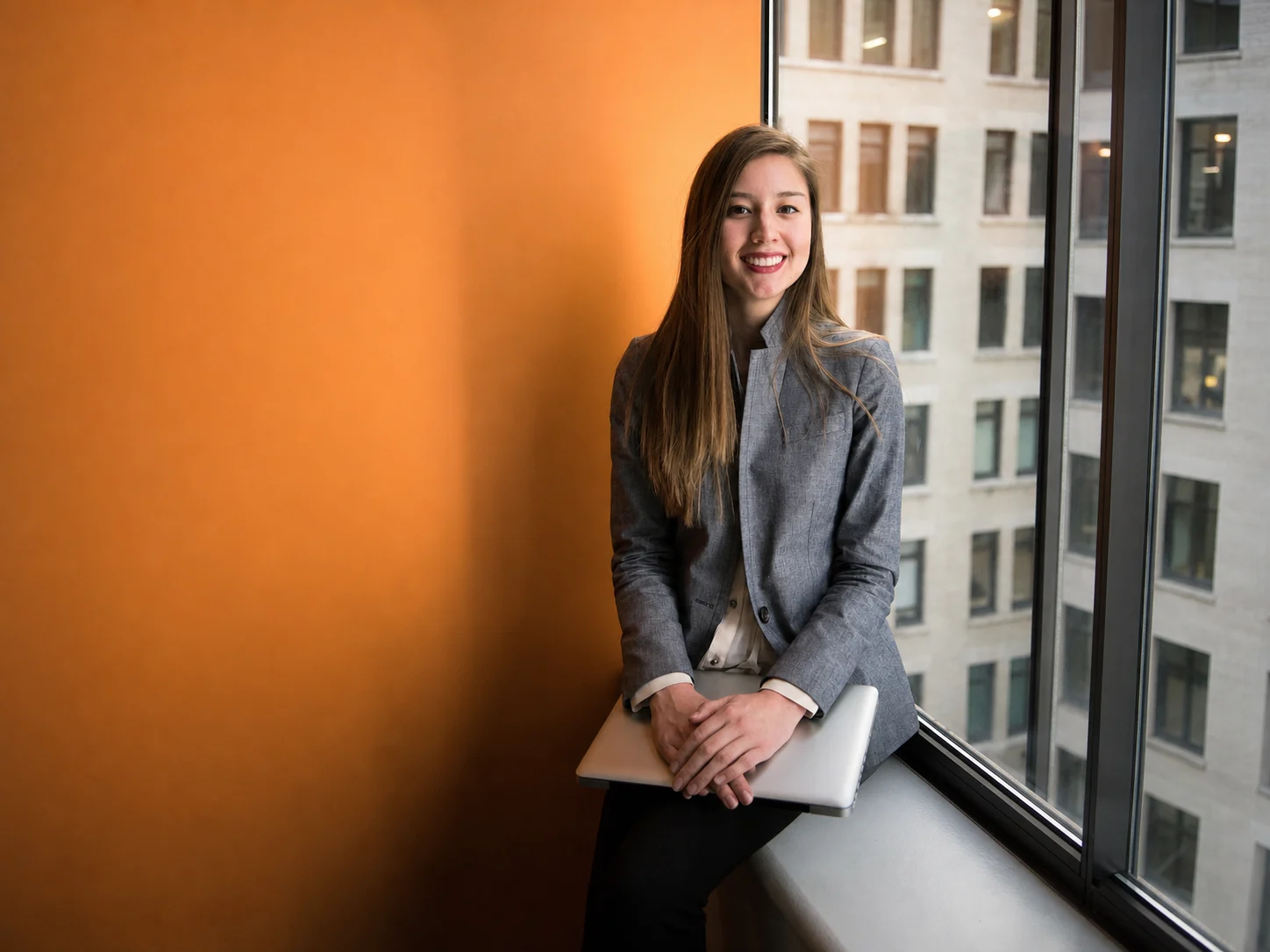 Soft natural-light portrait — women's health care